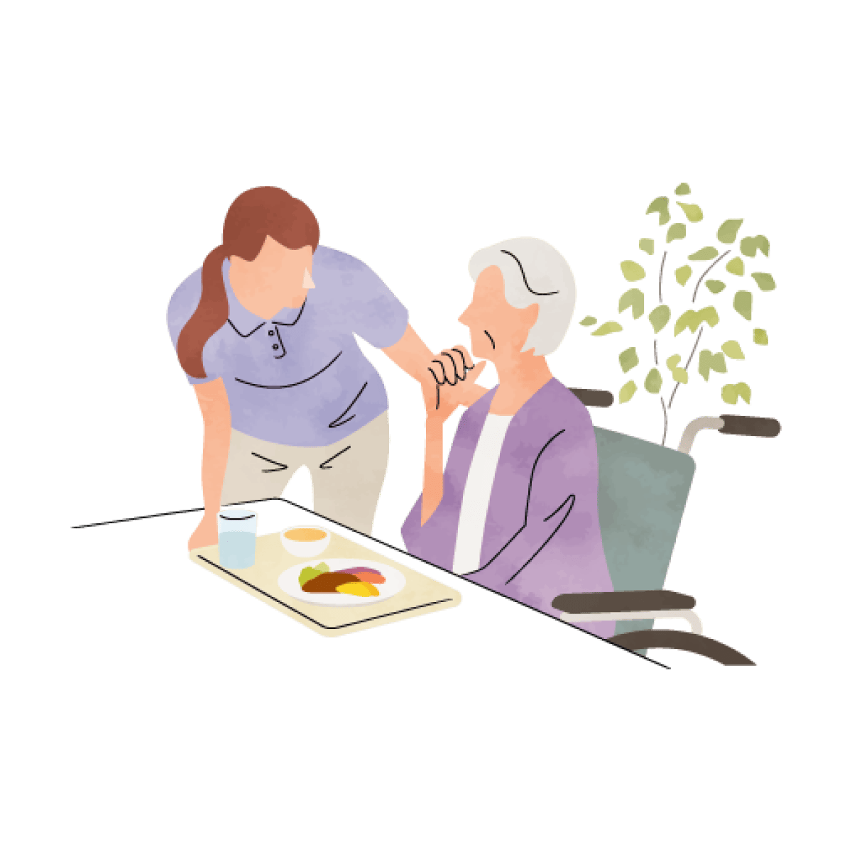 Clipart of someone assisting